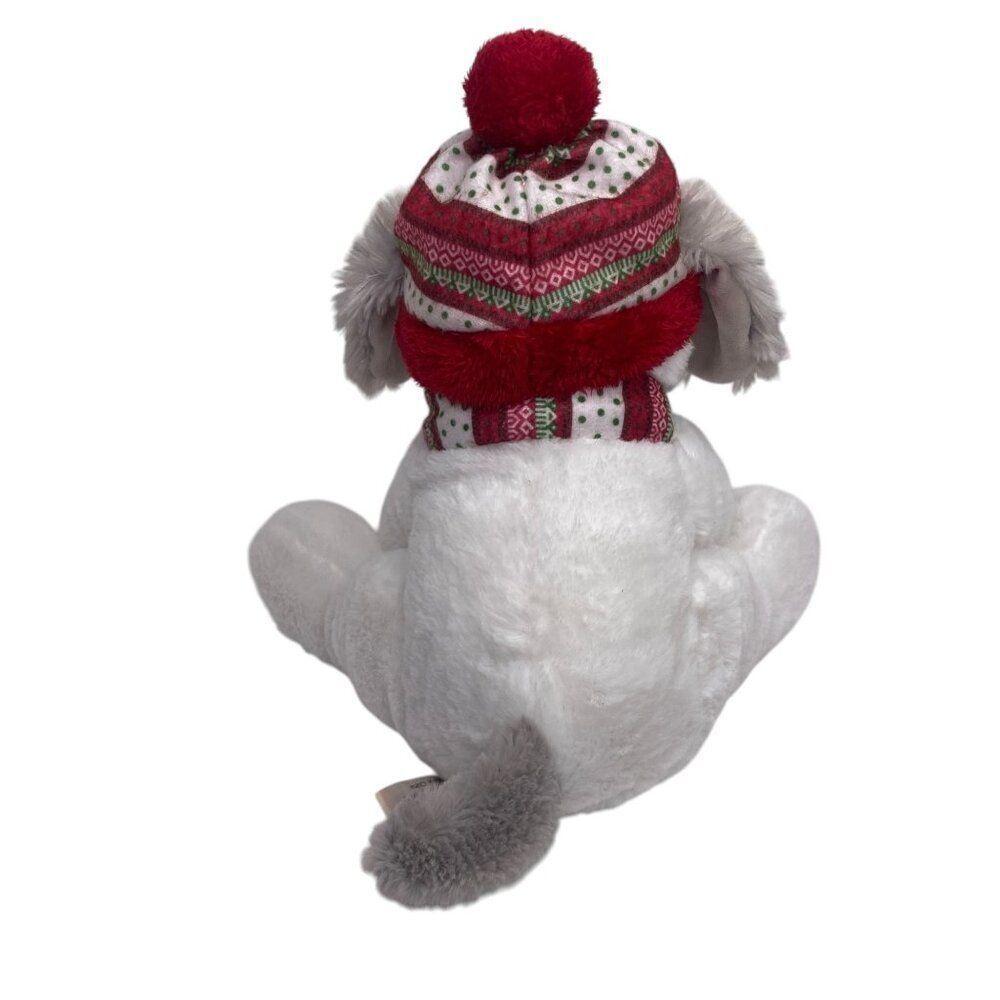 Hugfun International Christmas Soft Plush Dog Hat And Scarf Adorable 13” - Picture 3 of 5